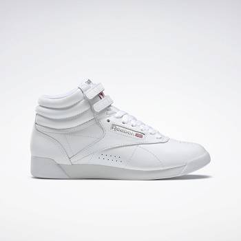 Reebok Freestyle Hi Biele - Damske Casual Obuv